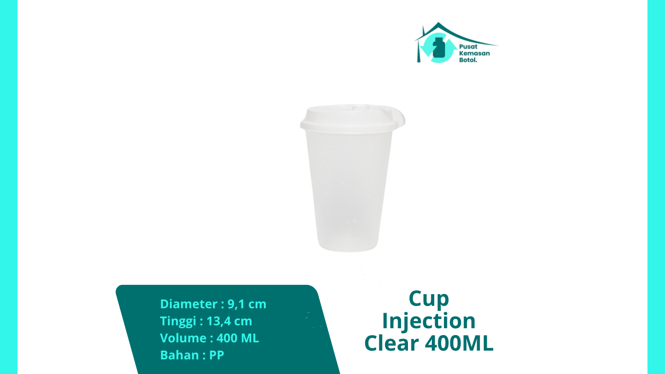 Cup Injection Clear 400 ml