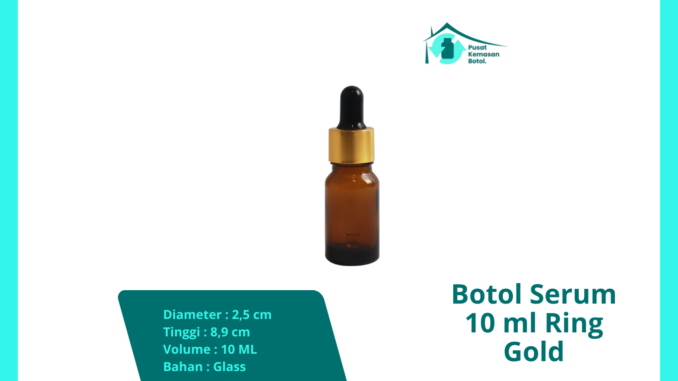 Botol Serum 10 ml Ring Gold
